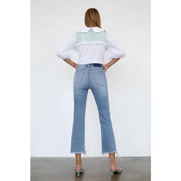 Insane Gene High Rise Crop Boot Cut Jeans - P1012R - Size 9/28 - Picture 5 of 7